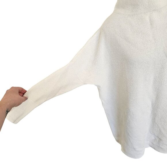 Free People White Mock Neck Ottoman SweaterSz S - Picture 4 of 9